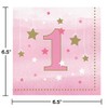One Little Star Girl 1st Birthday Napkins, 48 ct