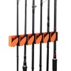 Goture Rod Stand, Wall Mounted Type, 6 Hooks, Load Capacity