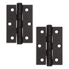 Excel XL965-BLK Pair of 3" Grade 7 Door Hinges, Matt