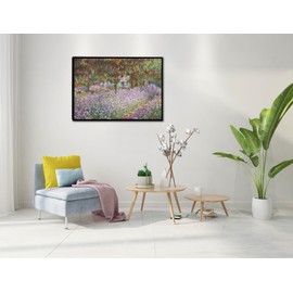 Irises in Monet's Garden, 1900 by Claude Monet - Large Canvas Art Wall Decor Painting Print Framed -24" x 36"