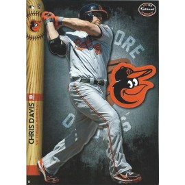 Fathead CHRIS DAVIS FATHEAD TRADEABLES BALTIMORE ORIOLES CRUSH REMOVABLE STICKER 2014 #9