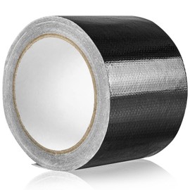 QEEYON RV Awning Repair Tape for Tarp, 3.15" x 32.8FT Waterproof Outdoor Repair Tape for Canvas, Tent, Umbrella, Sail Tape, Tear Repair Patch Kit, Heavy Duty, Anti-UV, Black