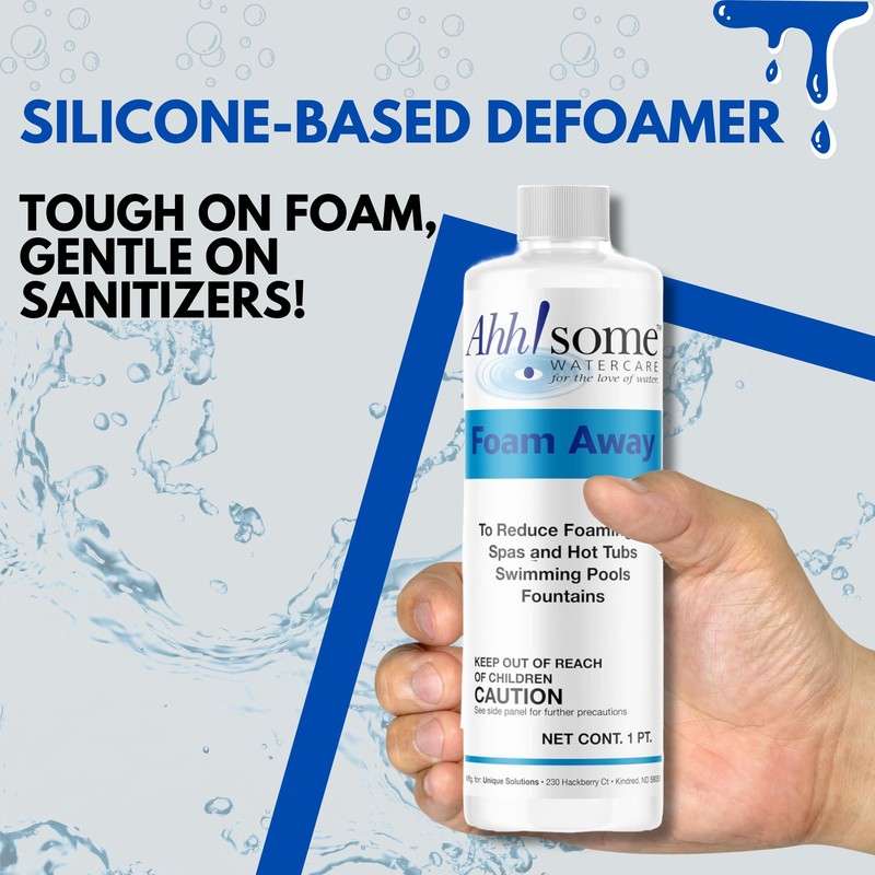 Ahh!Some Water Care Hot Tub & Spa De-Foamer, 1 Pint