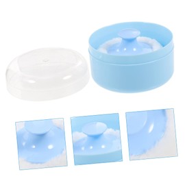 BIUDECO Infant Body Powder Case Talcum Powder Puff Box with Dispenser Easy One-hand Operation