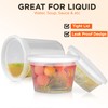 Fit Meal Prep Food Storage Containers with Lids, Round Plastic