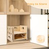 Satisure Montessori Weaning Table and Chair Set, Wooden Toddler Table