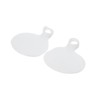 Gel Metatarsal Pads with Loop Forefoot Cushion (White, One Size)