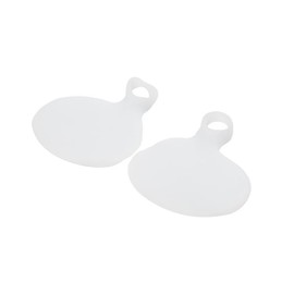 Gel Metatarsal Pads with Loop Forefoot Cushion (White, One Size)
