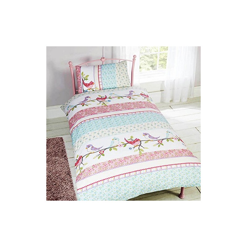Rapport Home Little Birdie Duvet Set, Single, Polyester-Cotton, Multi-Colour