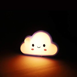 Sanelec 2130 Luz de Noche LED, Figura de Nube, color Blanco