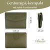 Baur Women's Genuine Leather Wallet with RFID Protection, Small Wallet,