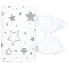 TupTam Baby Cot Canopy with Crown and Bow Chiffon, Stars