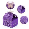Bajayvovo 50Pcs/Set Flower Butterfly Candy Box Cookie Gift Boxes, Wedding