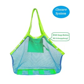 Coolgoeu Beach Bag, XXL Size for Sand Toys, Water Toys, for Kids, Storage Bag, Play bag, Beach Bag, Foldable, for Family Holiday, xxl