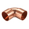 uxcell 41.28mm ID 90 Degree Copper Elbow Short-Turn Copper Pipe