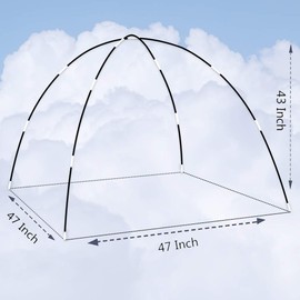 Ai-Uchoice Kids Tent Poles Replacement Poles for Kids Tent Indoor & Outdoor Kids Play Tent Poles Fiberglass Poles Child Tent Poles for Girls and Boys,Length112(S)