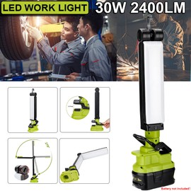 Jhjqzcyg LED Work Light Flashlight Car Lamp For RYOBI 14.4 18V Li-ion One+ Battery 2400LM