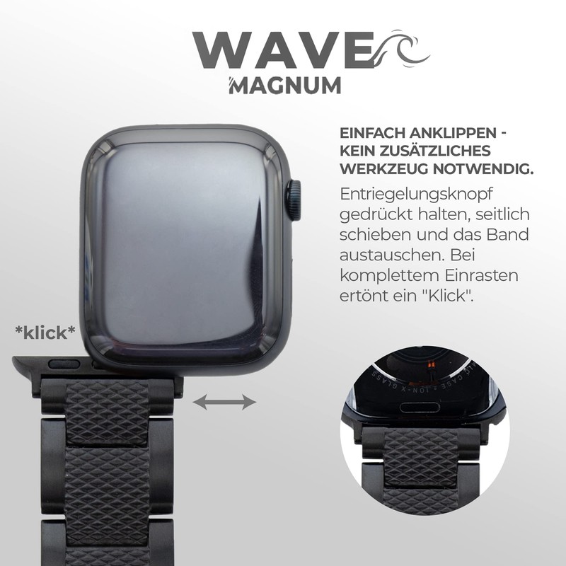 Magnum Wave Bracelet 38/40 mm Compatible with Apple iWatch SE