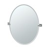 Gatco 4059LG Elevate Frameless Oval Mirror, Chrome, 32"H