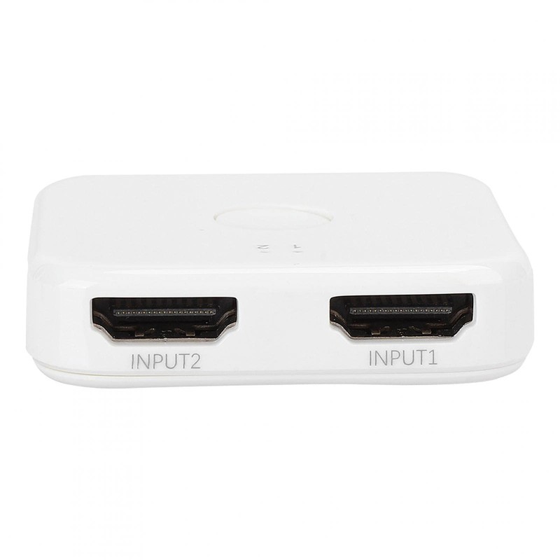 Goshyda Hdmi Splitter, ABS White Double Way Switcher, 2 In