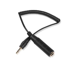 PNGKNYOCN 3.5mm to 6.35mm Mono Audio Cable，1/8 inch TS Male to 1/4 inch TS Female Audio Coiled Cable for Amplifier, Speaker,Guitar Etc