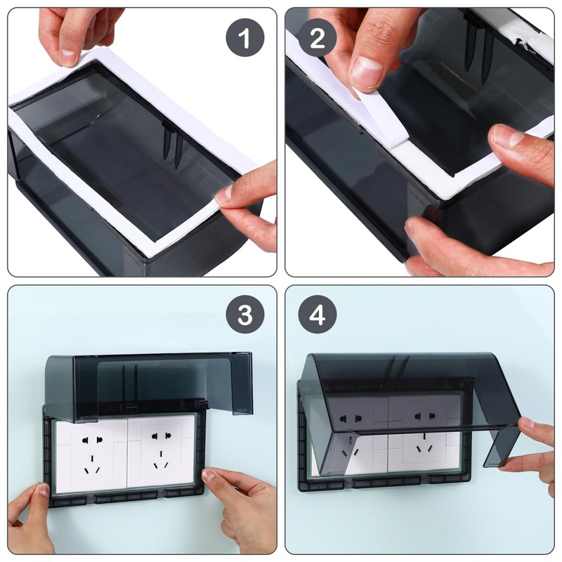 Cabilock Outlet Cover Outdoor Plug Box Guard Case Protector Double-Position