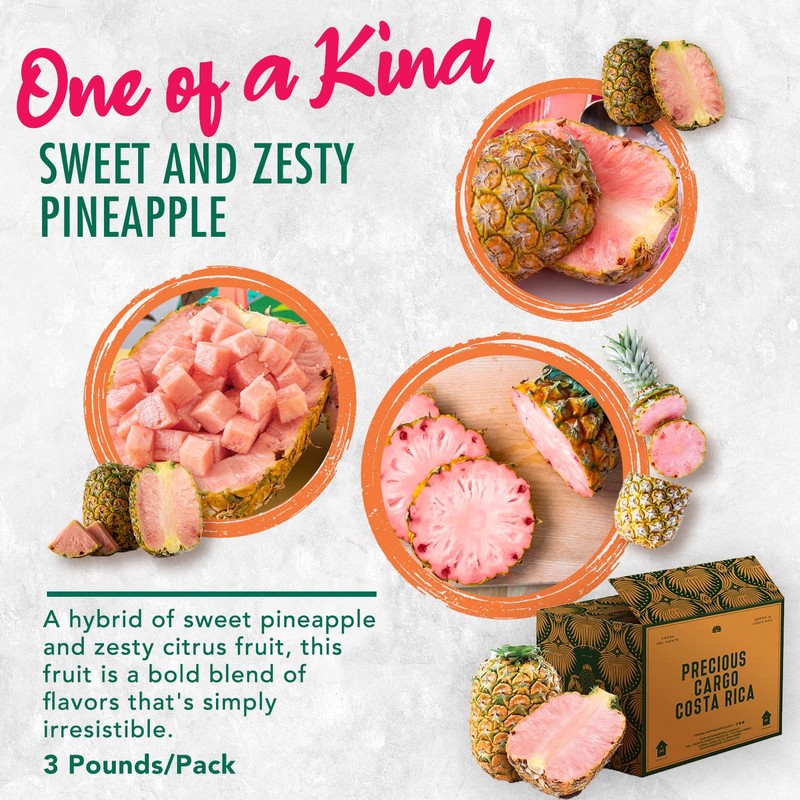 Melissa’s Produce Pinkglow® Pineapple – Fresh, Naturally Pink Pineapple with