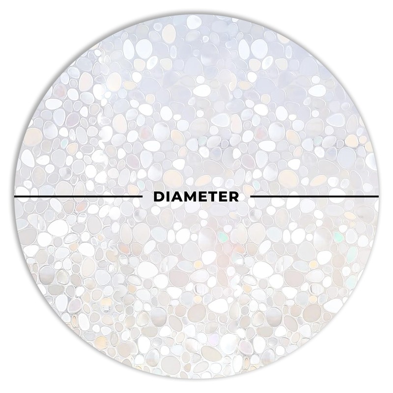 Autotech Park Precut Pebble Circle Window Film Shade, Self Adhesive