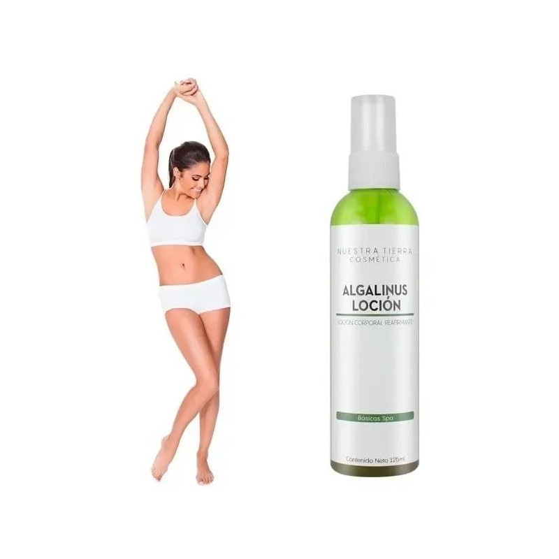 Nuestra Tierra Cosmética Algalinus Loción Corporal Reafirmante con Romero, Algas