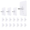 LAJAR 18 Pack Adhesive Wall Screws Hanging Nails, Seamless Screws