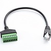 tunghey 2Pack RJ45 Male to 8 Pins Screw Terminal Block