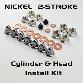 SPECBOLT NICKEL CR125 TOP END NUT KIT CYLINDER HEAD BASE NUTS ACORN CAP NUTS HONDA CR 125