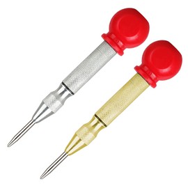 Automatic Centre Punch Tool YUTOU Adjustable Centre Punch Automatic Drill Punch with Cushion Cap Spring Loaded Centre Hole Punch Tool for Wood Metal Plastic