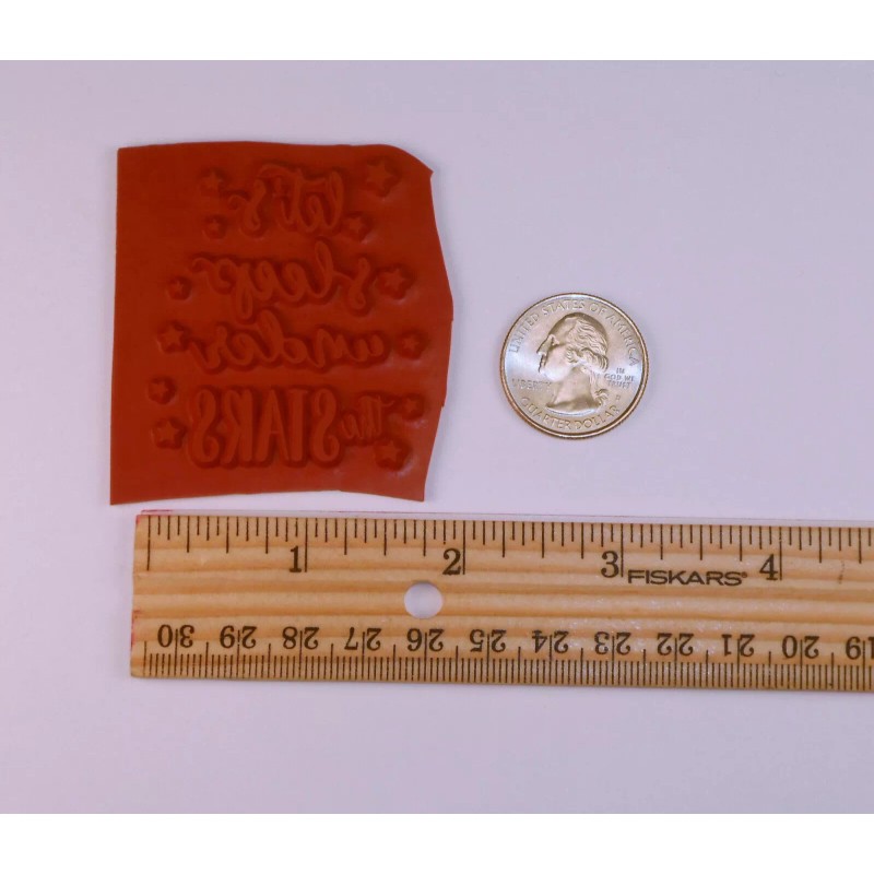 Sweet Grass Stamps Let's Sleep under Stars UNMOUNTED Rubber Stamp