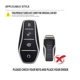 Ysbxitu Key Fob Cover with Keychain 4 Buttons Fit for BYD Han EV Tang Dmi Qin Plus Song Yuan ATTO 3 Dolphin Zinc Alloy Remote Keyless Key Case Key Sleeve Key Fob Case Protection Shell-A Gray