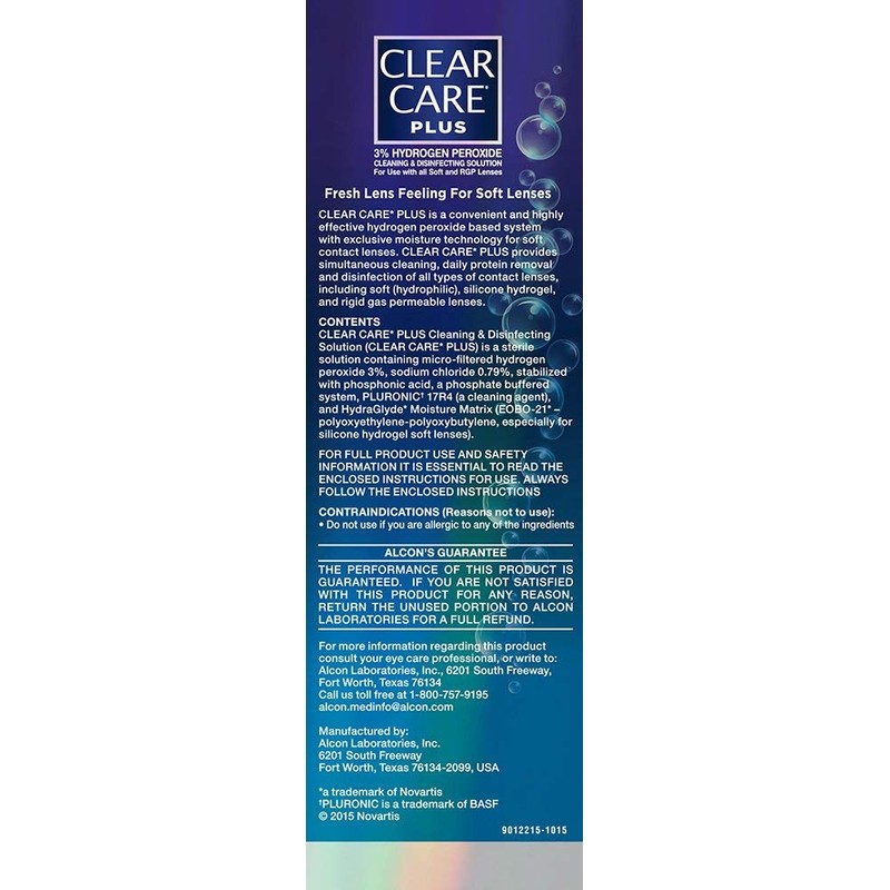 Clear Care Plus Cleaning Solution with Lens Case, Twin Pack,