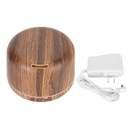 Aroma Diffuser Multifunctional Silent Deep Wood Grain Small Essential Oil Diffuser with Colorful Night Light for Home Bedroom Office 300ml 100‑240V US Plug