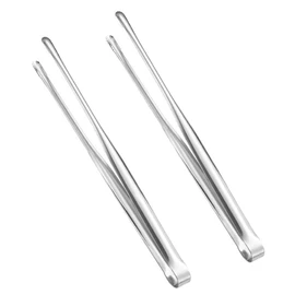 2 Pcs Korean BBQ Tongs Kitchen,Stainless Steel Meat Grill Tong For Cooking Portable Kitchenware Grill Tongs for Home Outdoor Steak Salad Food