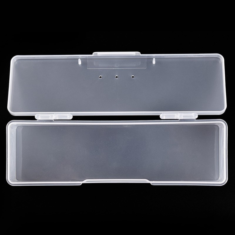 siyuwuro 4Pcs Transparent Storage Boxes For Nail Tool Professional Pedicure