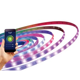 HARPER LIVING Smart Strip Light, LED Light, 1680Lm 24W Dimmable Wi-Fi RGB LED Strip Light, Connect with Tuya, Works with Alexa and Google Home, Voice Control, Control by Phone