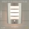 Modern Outdoor IP44 Stainless Steel Flush Wall Lamp Fitting with