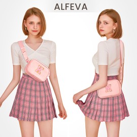 Birthday Gifts for 6 8 10 12 13 14 15 16 18 Years Old Girls,Small Purses,Crossbody Bags,Crossbody Purse,Chest Bag，Travel Purses for Kids,Teens Trendy Stuff Travel Essentials (pink-D)