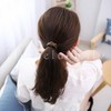 Herbeluemily Hair Rubber Black Hair Pony Set of 2 Simple