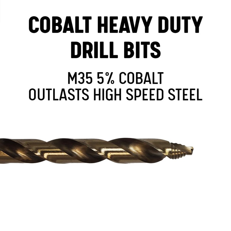 Drill America 13/64" Cobalt Stepped Point Drill Bit, GSC Series