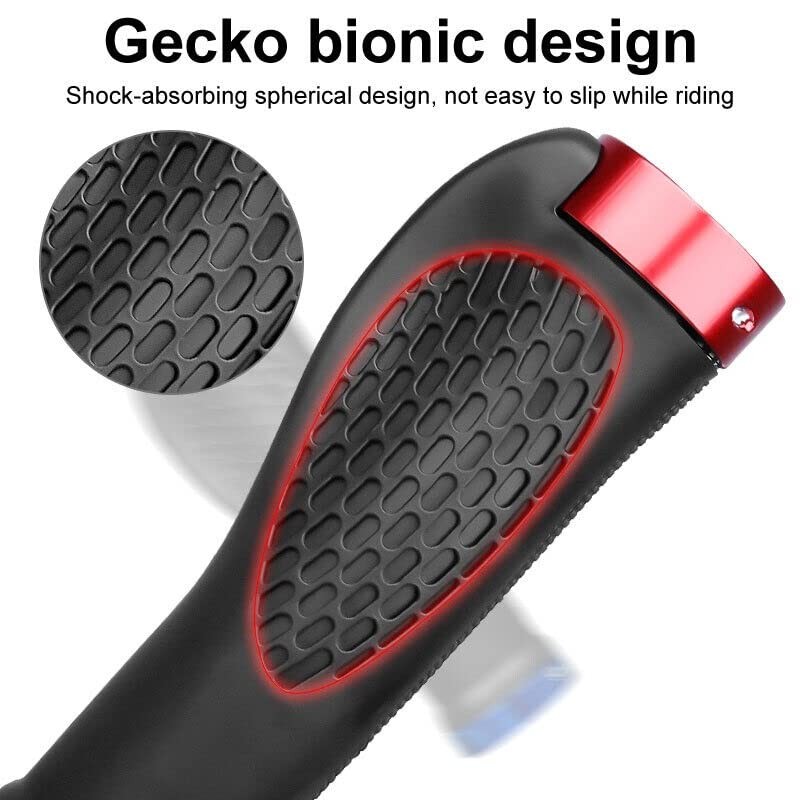 Cycling Lock-On MTB Ergonomic Mountain Bike Rubber Grips Bicycle Handlebar,