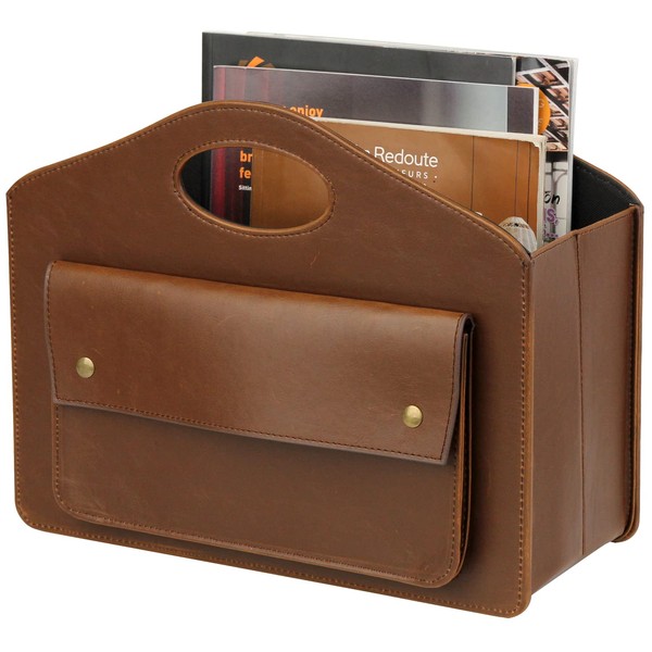 HofferRuffer Magazine Basket Holder, Foldable Magazine Rack, Document File Holder
