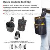 Tool Belt Pouch, Woodworking Utility Pouch with Belt Clip, Multifunctional