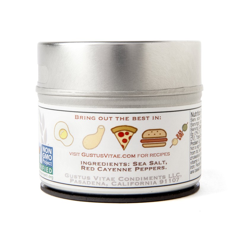 Gustus Vitae - Red Cayenne Sea Salt - 3.1 oz.