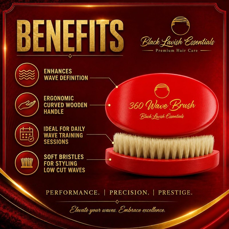 NOVIIML h, Build Deeper Waves, Soft & Hard Boar Bristle