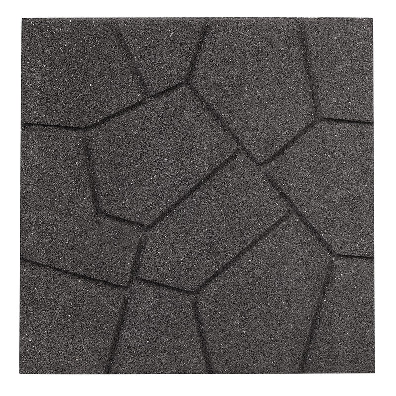 Rubberific Rubberific Dual Sided Rubber Paver Tile - 16" X